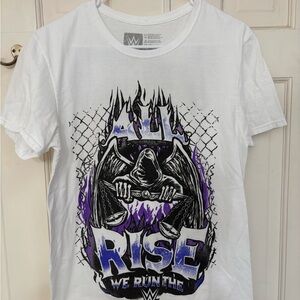 WWE White and Purple Graphic Tee
